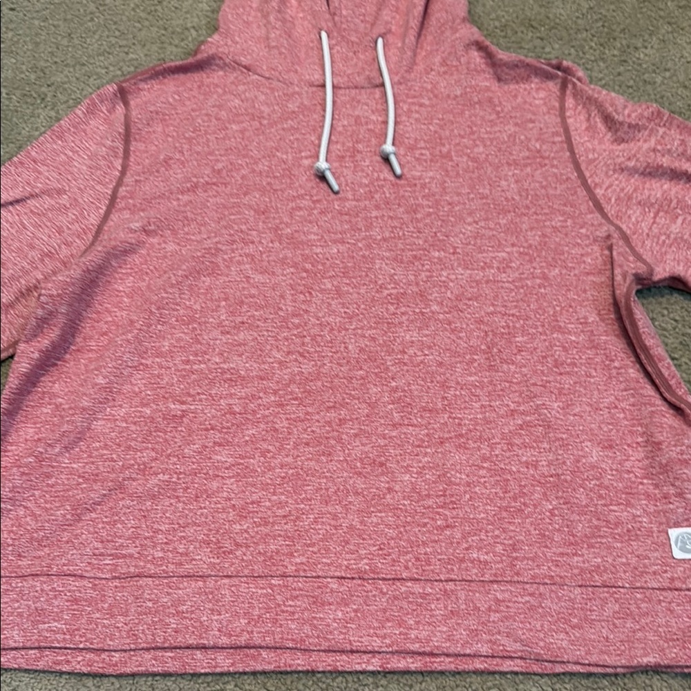 Rhoback Red Heathered Hoodie Relaxed Fit - Picture 4 of 10